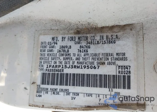 1FARP15J3RW195067: 43110751