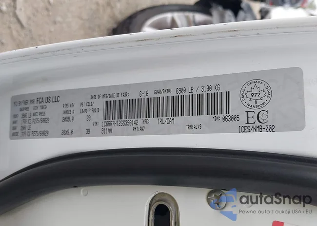 1C6RR7HT2GS390142: 43110830