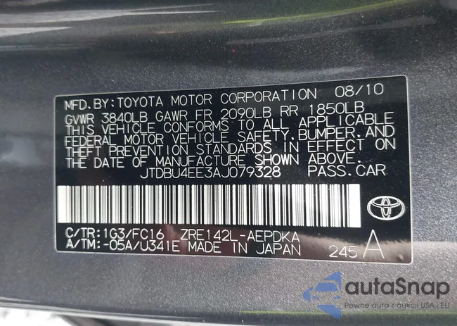 JTDBU4EE3AJ079328: 43110920