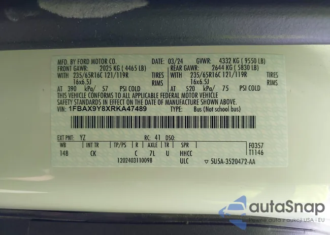 1FBAX9Y8XRKA47489: 43112112