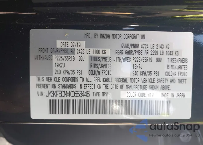 JM3KFBDMXK0668446: 43112316