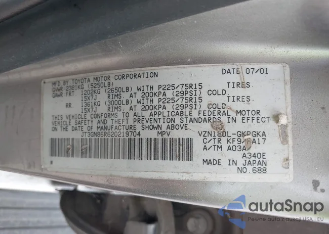 JT3GN86R620219704: 43112335