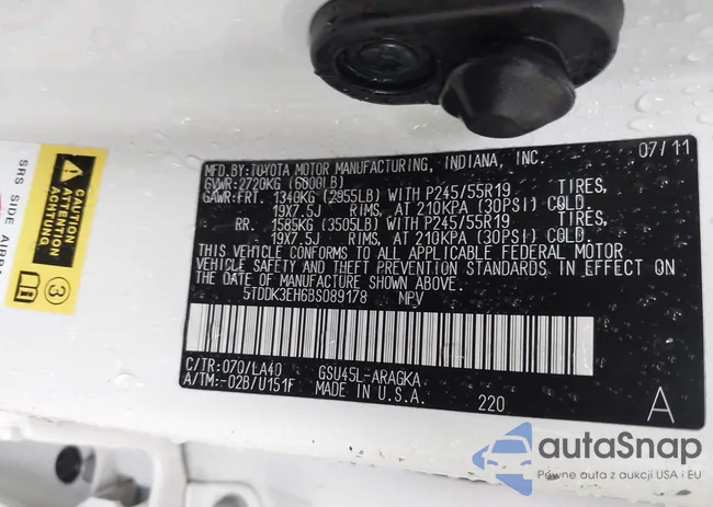 5TDDK3EH6BS089178: 43112432