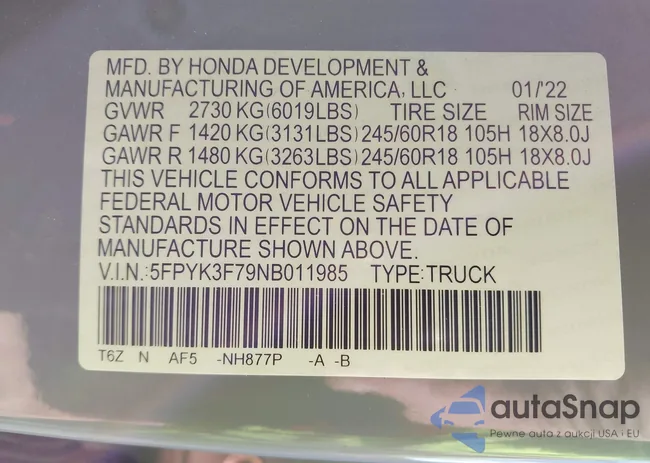 5FPYK3F79NB011985: 43112536