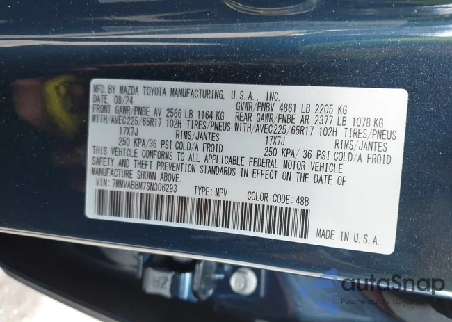 7MMVABBM7SN306293: 43112685