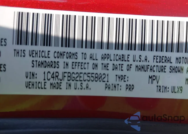 1C4RJFBG2EC558021: 43111927