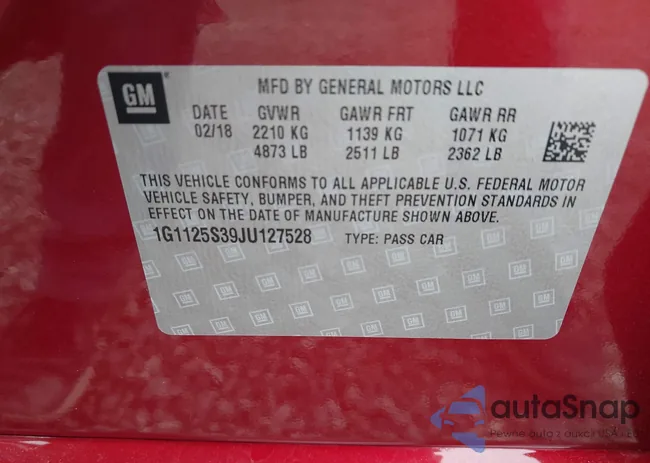 1G1125S39JU127528: 43113173