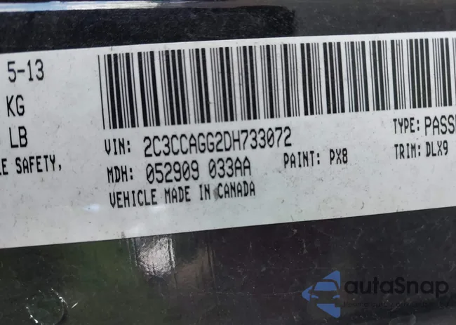 2C3CCAGG2DH733072: 43113182