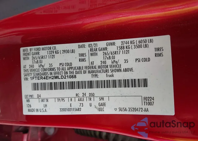 1FTER4EH2MLD21088: 43113197