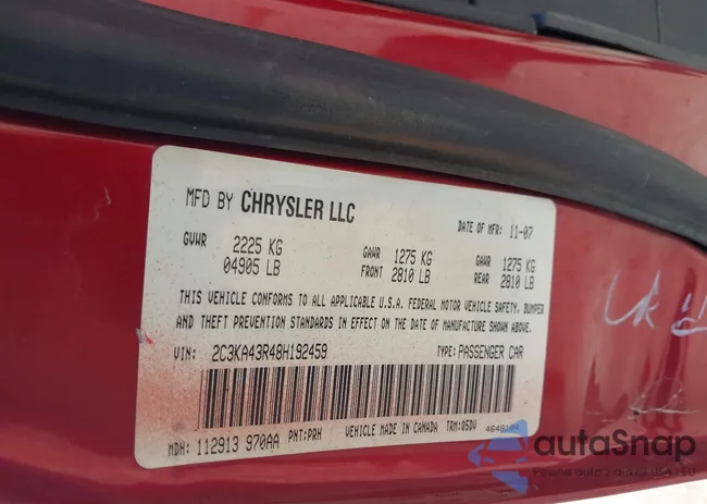 2C3KA43R48H192459: 43113391