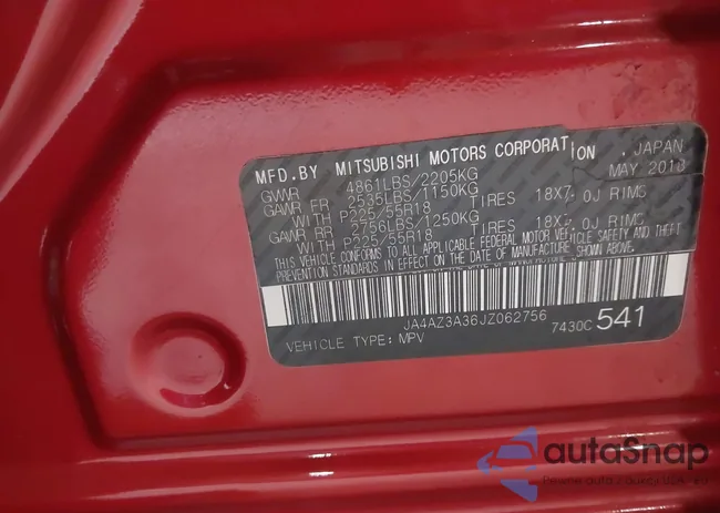 JA4AZ3A36JZ062756: 43113414