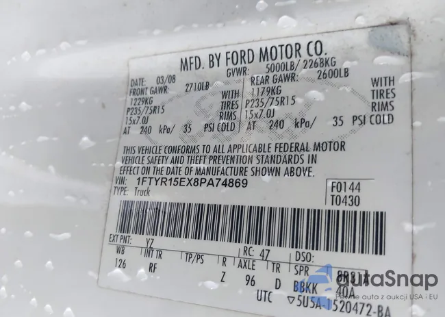 1FTYR15EX8PA74869: 43113437