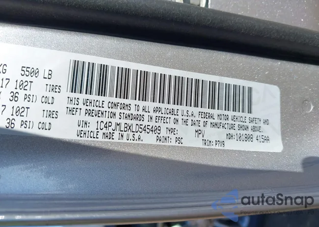 1C4PJMLBXLD545409: 43113517