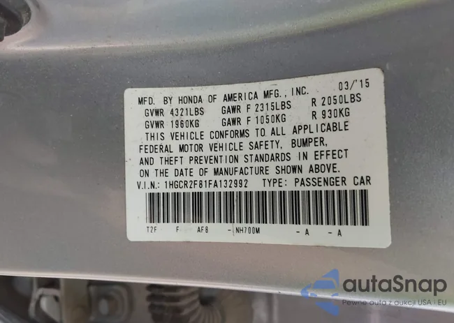 1HGCR2F81FA132992: 43113584