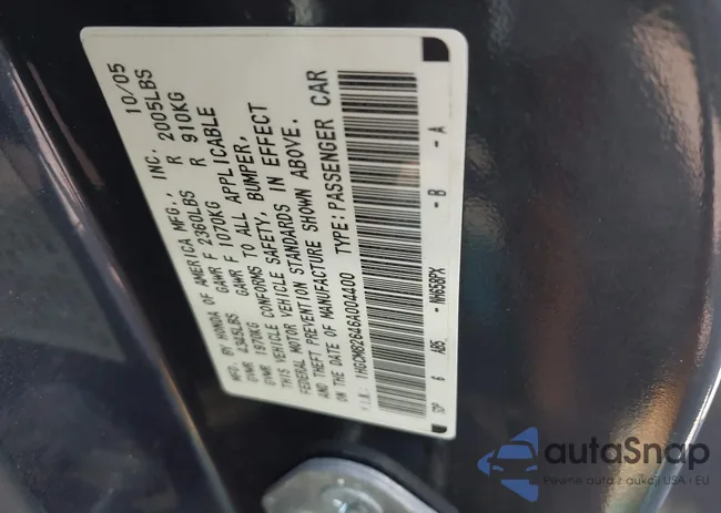 1HGCM82646A004400: 43112764