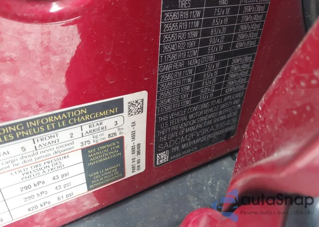 SADCM2FV9KA395409: 43112780