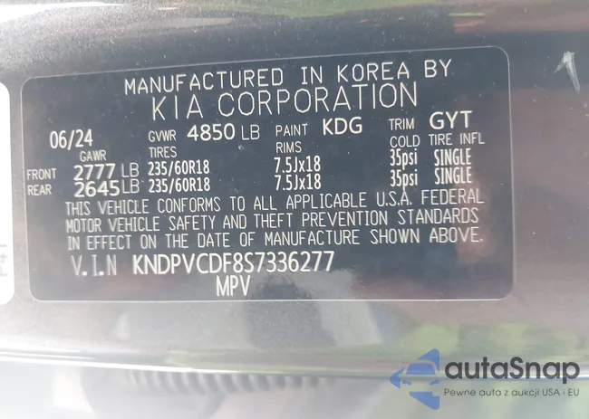 KNDPVCDF8S7336277: 43112820