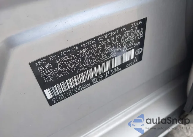 JTHBJ46G772036833: 43112948