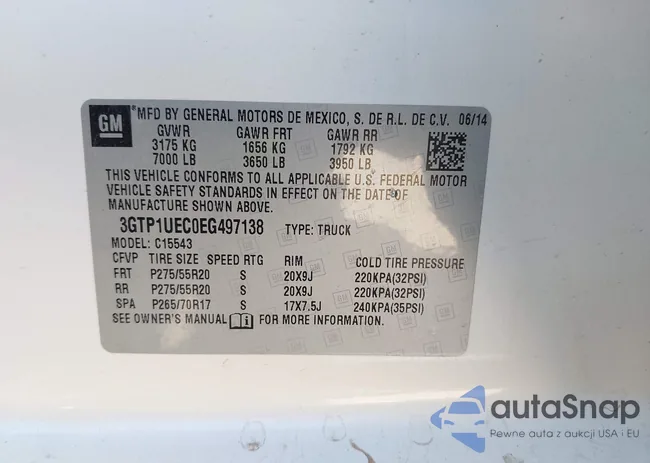 3GTP1UEC0EG497138: 43112989