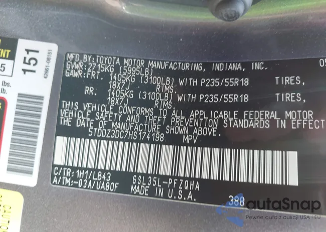 5TDDZ3DC7HS174198: 43114177