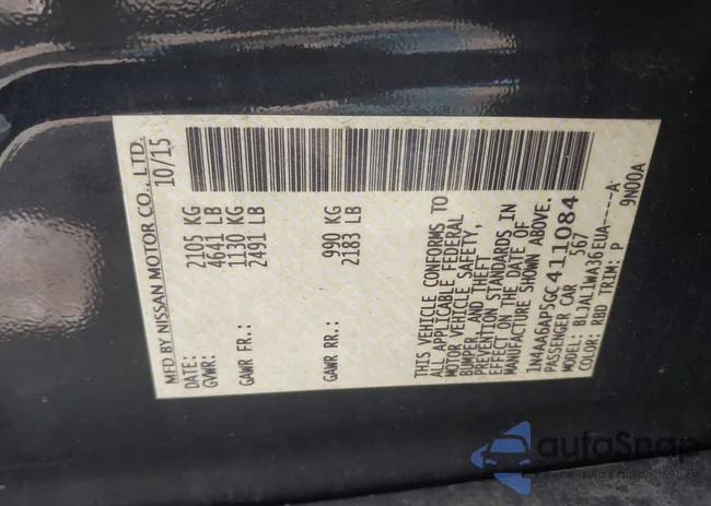 1N4AA6AP5GC411084: 43114227