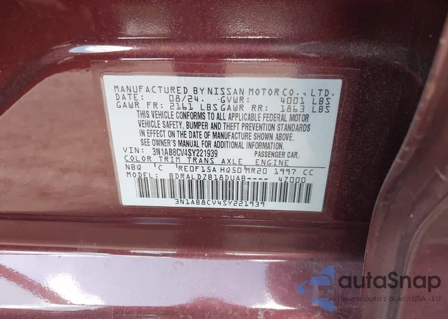 3N1AB8CV4SY221939: 43114269