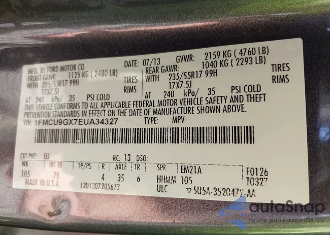 1FMCU9GX7EUA34327: 43114498