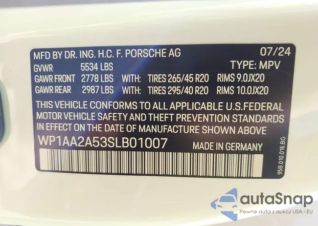 WP1AA2A53SLB01007: 43114504