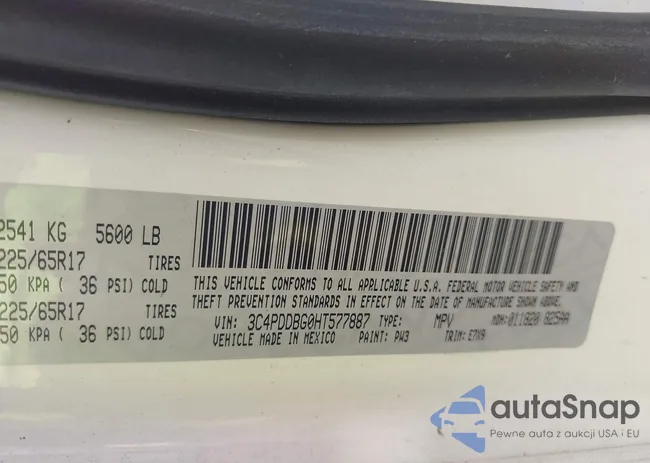 3C4PDDBG0HT577887: 43114506