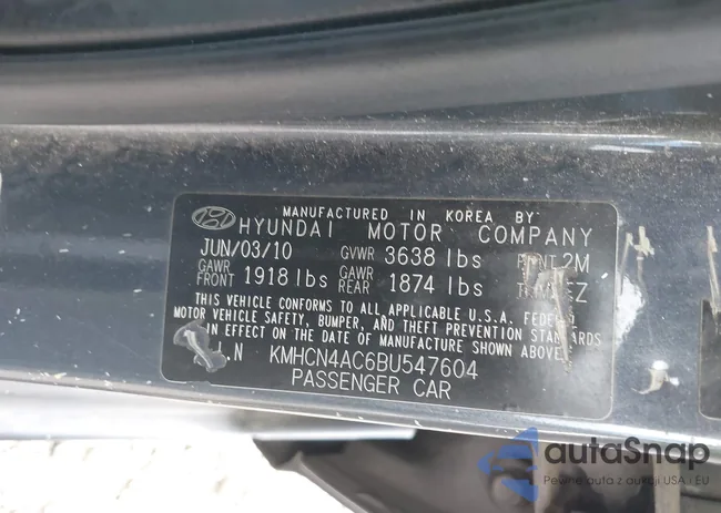 KMHCN4AC6BU547604: 43113699