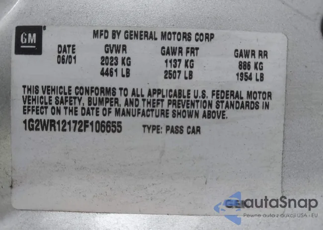 1G2WR12172F106655: 43113703