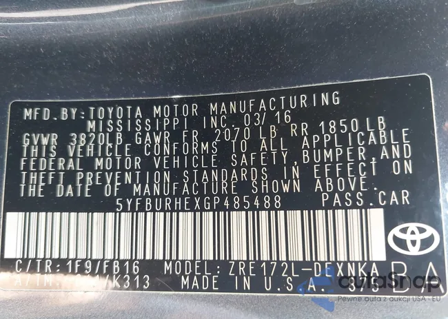 5YFBURHEXGP485488: 43113770