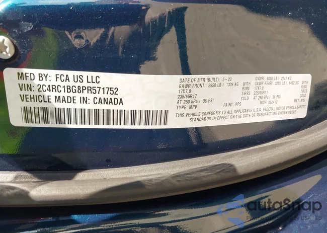 2C4RC1BG8PR571752: 43113776