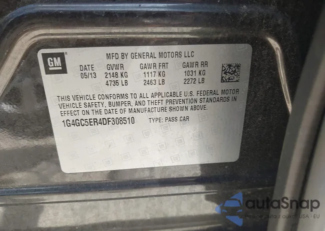 1G4GC5ER4DF308510: 43115159