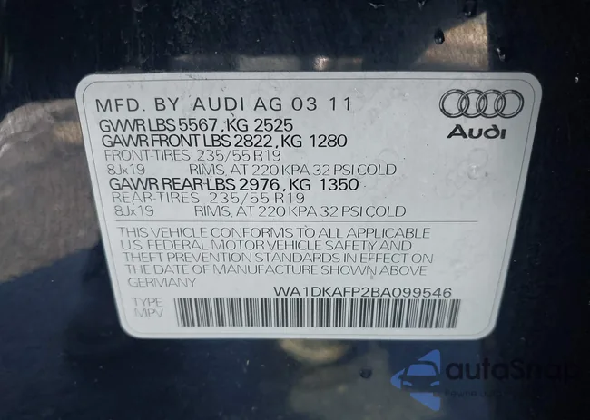 WA1DKAFP2BA099546: 43115204