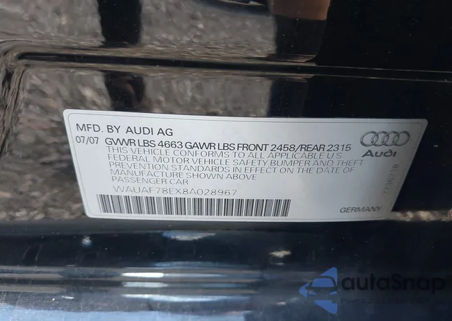 WAUAF78EX8A028967: 43115351