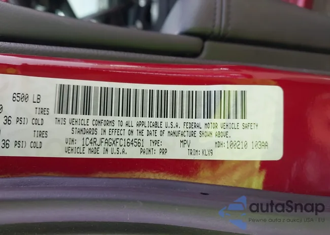 1C4RJFAGXFC164561: 43115472