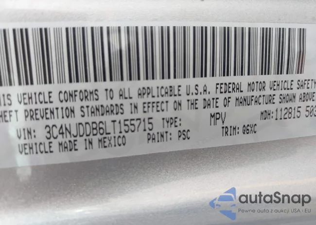 3C4NJDDB6LT155715: 43115503
