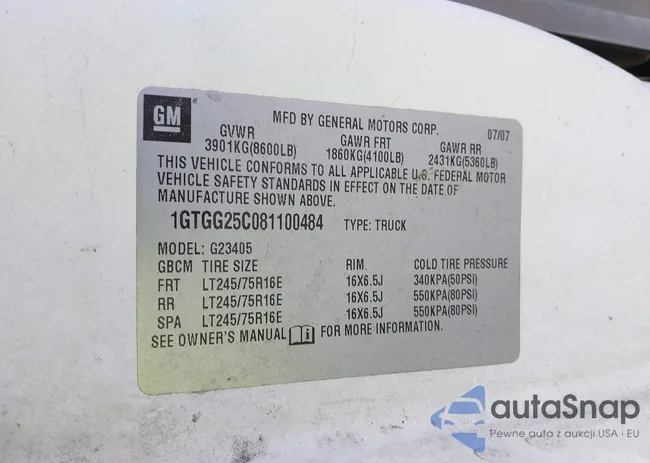 1GTGG25C081100484: 43115525