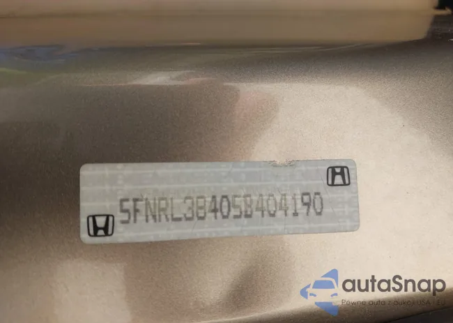 5FNRL38405B404190: 43114730