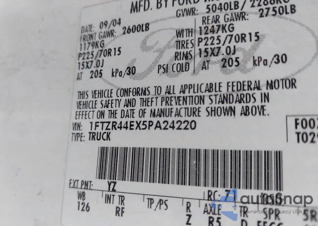 1FTZR44EX5PA24220: 43114798