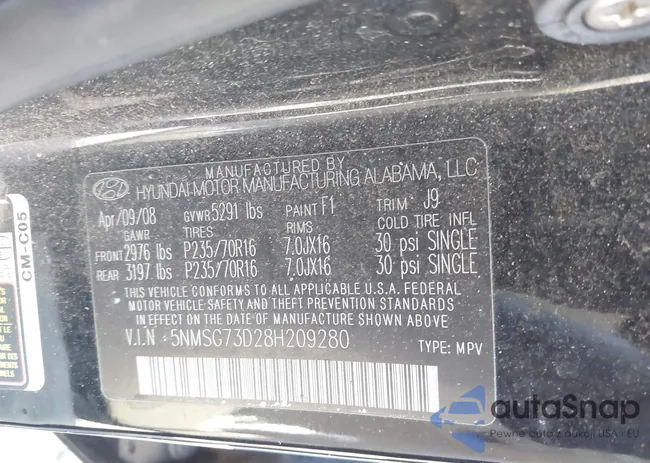 5NMSG73D28H209280: 43114886