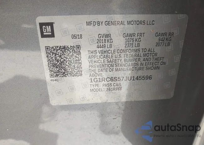 1G1RC6S57JU145596: 43114947