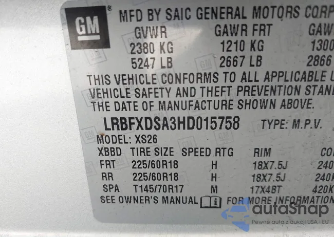 LRBFXDSA3HD015758: 43114951