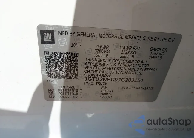 3GTU2NEC9JG203154: 43114979