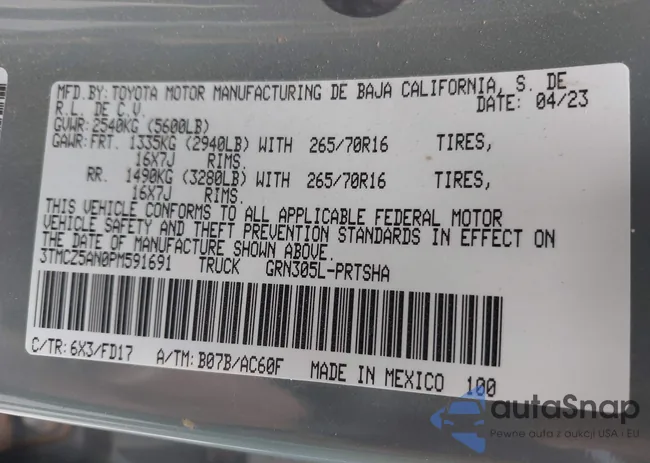 3TMCZ5AN0PM591691: 43115027