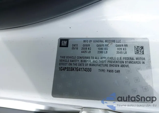 1G4PS5SK7G4174330: 43116363