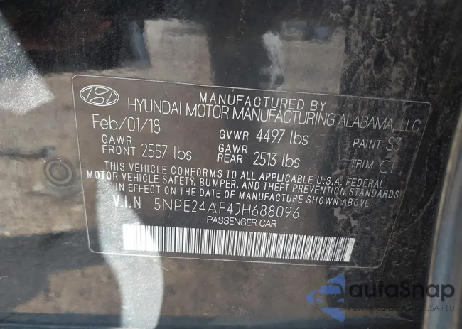 5NPE24AF4JH688096: 43116394