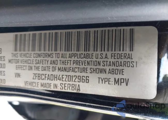 ZFBCFADH4EZ012966: 43116481