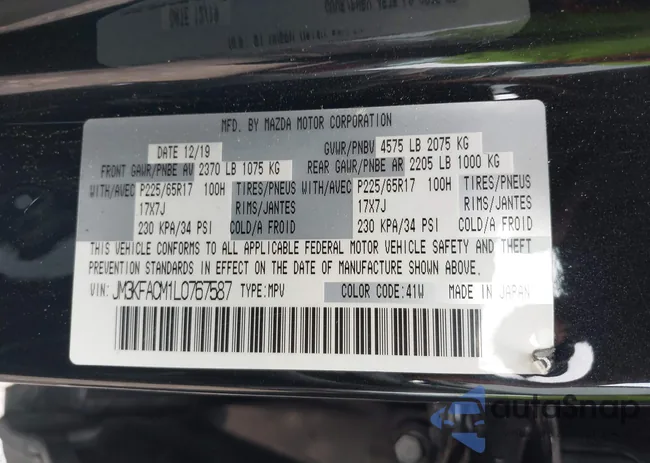 JM3KFACM1L0767587: 43116499